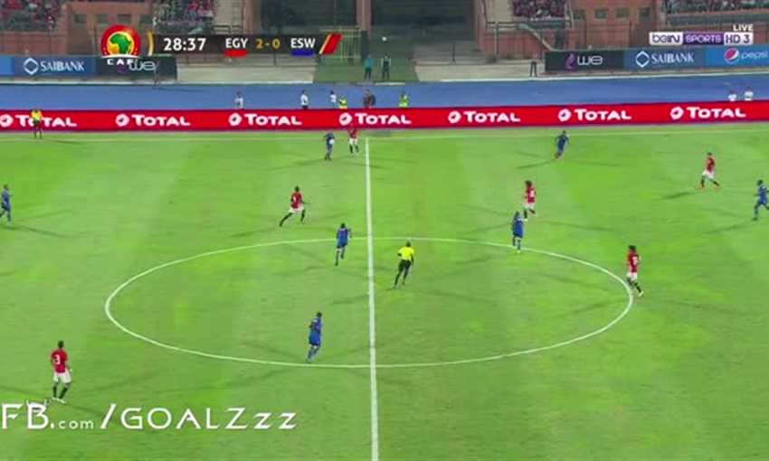 تريزيجيه يسجل لـ مصر في مرمى إي سواتيني تريزيجيه يسجل لـ مصر في مرمى إي سواتيني
