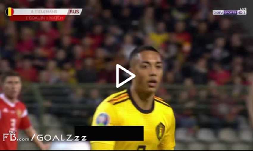 هدف روسيا في بلجيكا من خطأ كورتوا الكارثي هدف روسيا في بلجيكا من خطأ كورتوا الكارثي