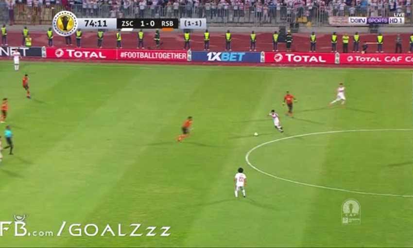 رأسية كهربا تهدد مرمى نهضة بركان رأسية كهربا تهدد مرمى نهضة بركان