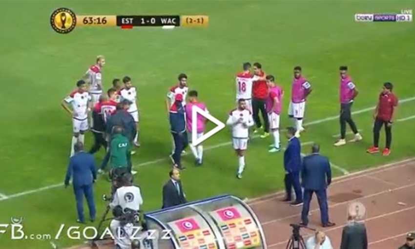 امتناع لاعبي الوداد عن إكمال مباراة الترجي امتناع لاعبي الوداد عن إكمال مباراة الترجي