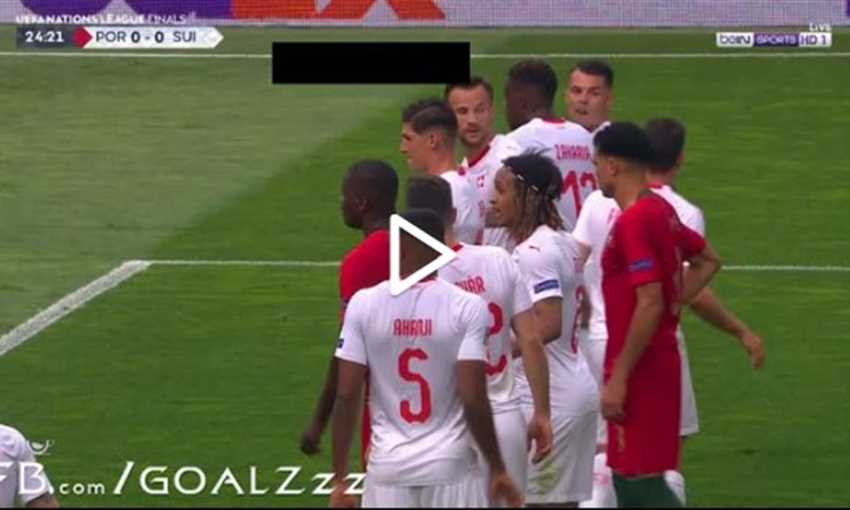 هدف رونالدو الرائع من ركلة حرة مباشرة أمام سويسرا هدف رونالدو الرائع من ركلة حرة مباشرة أمام سويسرا