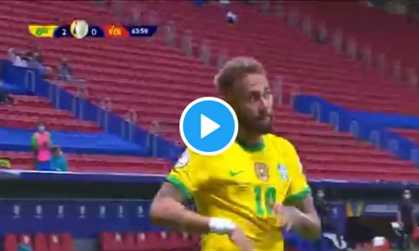 هدف البرازيل الثاني في فنزويلا - نيمار (كوبا أمريكا) هدف البرازيل الثاني في فنزويلا - نيمار (كوبا أمريكا)