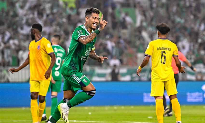 هدف أهلي جدة الأول ضد الحزم - فيرمينو (الدوري السعودي) هدف أهلي جدة الأول ضد الحزم - فيرمينو (الدوري السعودي)