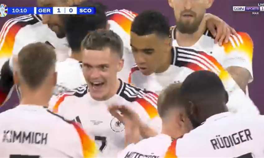 هدف ألمانيا الأول ضد اسكتلندا - فلوريان فيرتز (يورو 2024) هدف ألمانيا الأول ضد اسكتلندا - فلوريان فيرتز (يورو 2024)