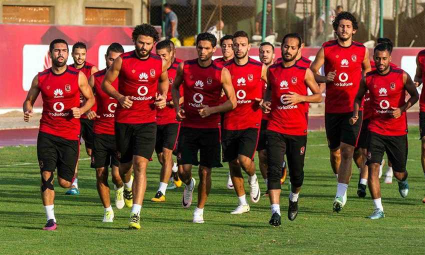 جانب من مران الأهلي