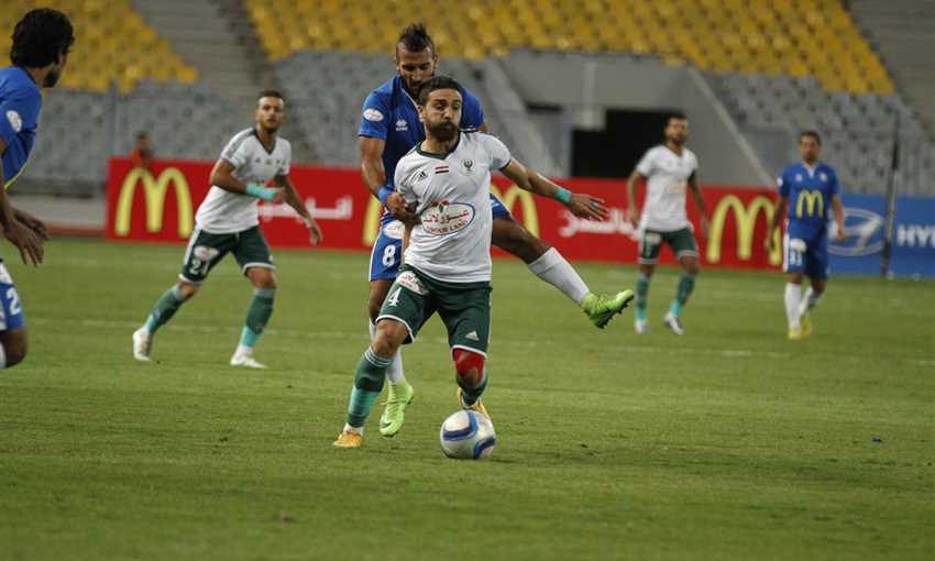 أحمد كابوريا لاعب المصري أمام سموحة