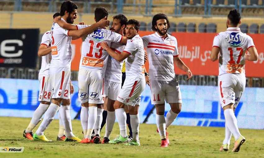 صورة من مباراة الزمالك والداخلية