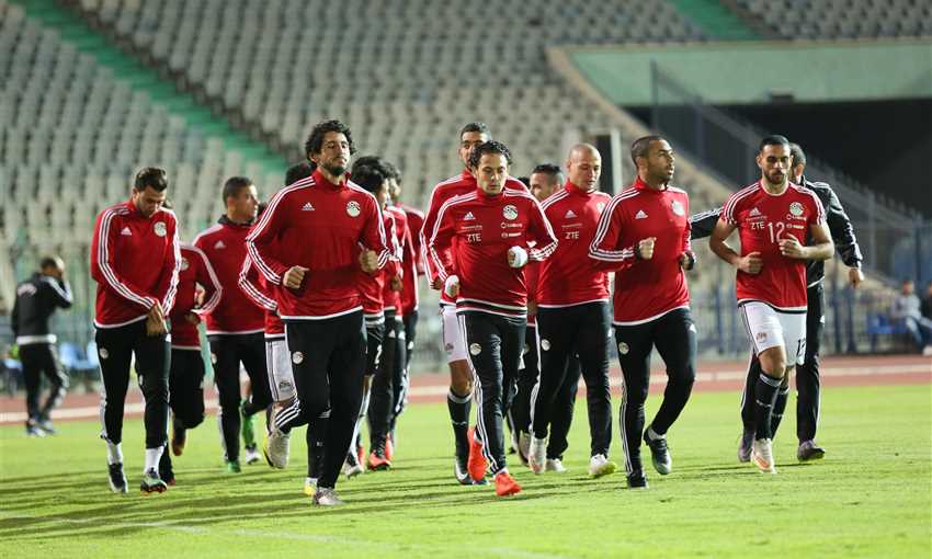 صور من تدريبات منتخب مصر