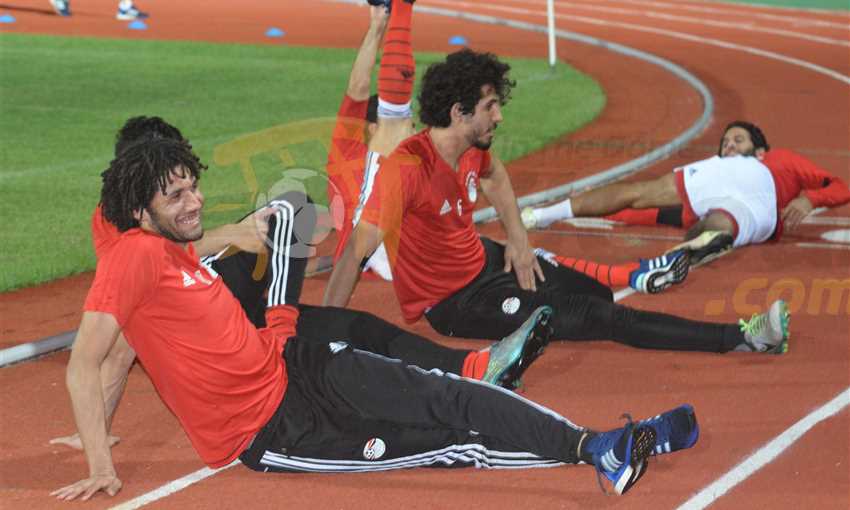مران منتخب مصر استعدادا لمواجهة أوغندا