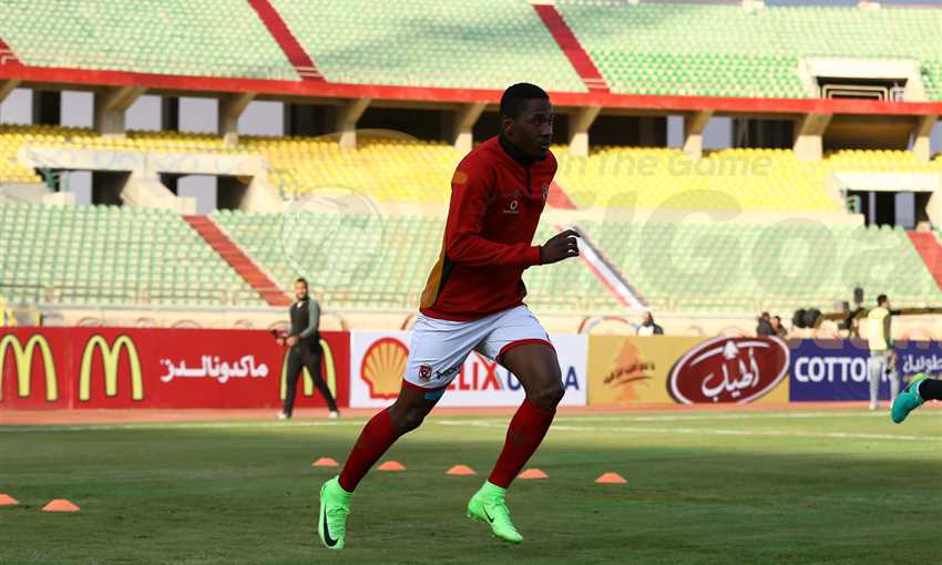 إحماء الأهلي ضد الإسماعيلي - جونيور أجاي