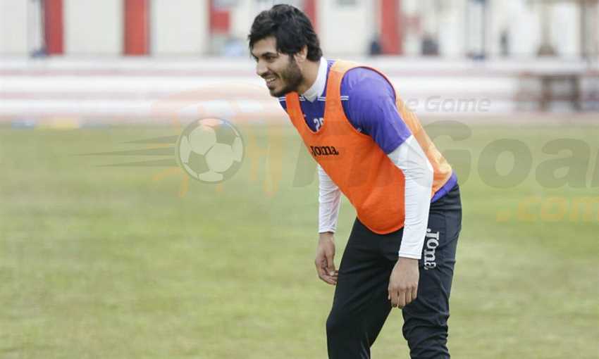 علي جبر في مران الزمالك