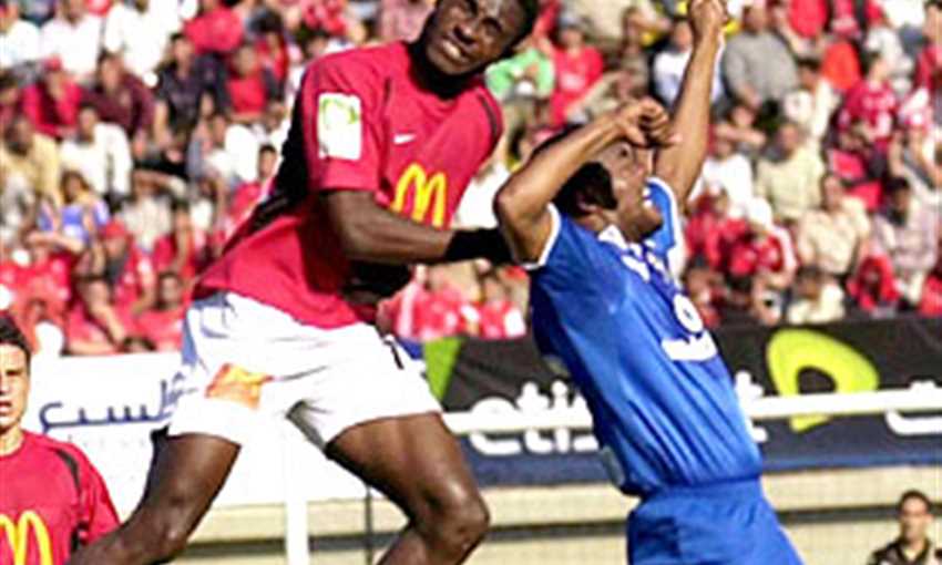 Mensah collided with Flavio during the game