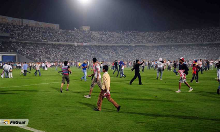 شغب الزمالك و الافريقى التونسي