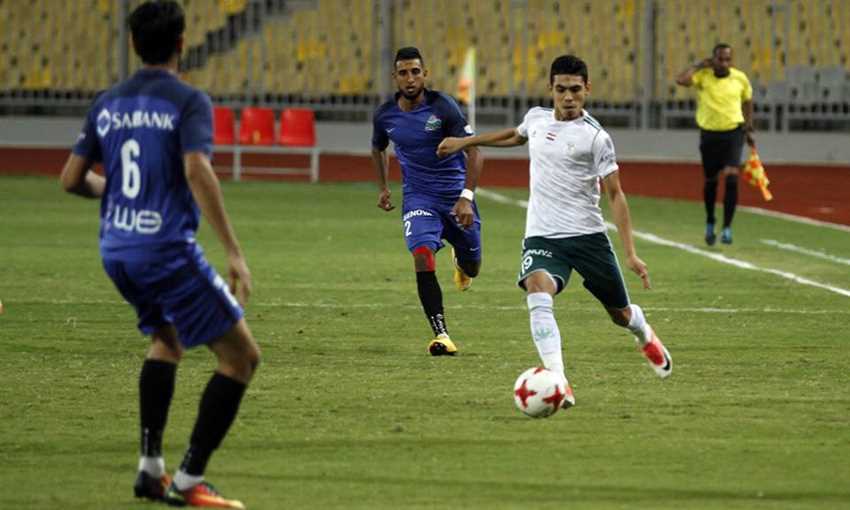محمد حمدي لاعب المصري أمام بني عبيد