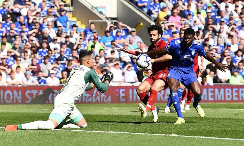 محمد صلاح - ليفربول - كارديف سيتي - الصورة من حساب ليفربول