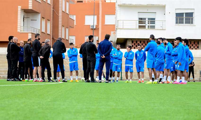 صورة من مران الزمالك في المغرب