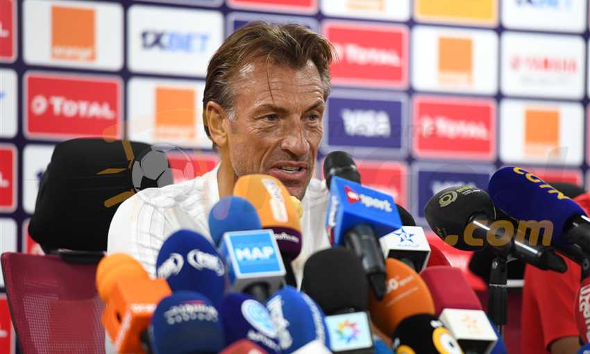 مؤتمر منتخب المغرب - هيرفي رينار ويوسف آيت بن ناصر