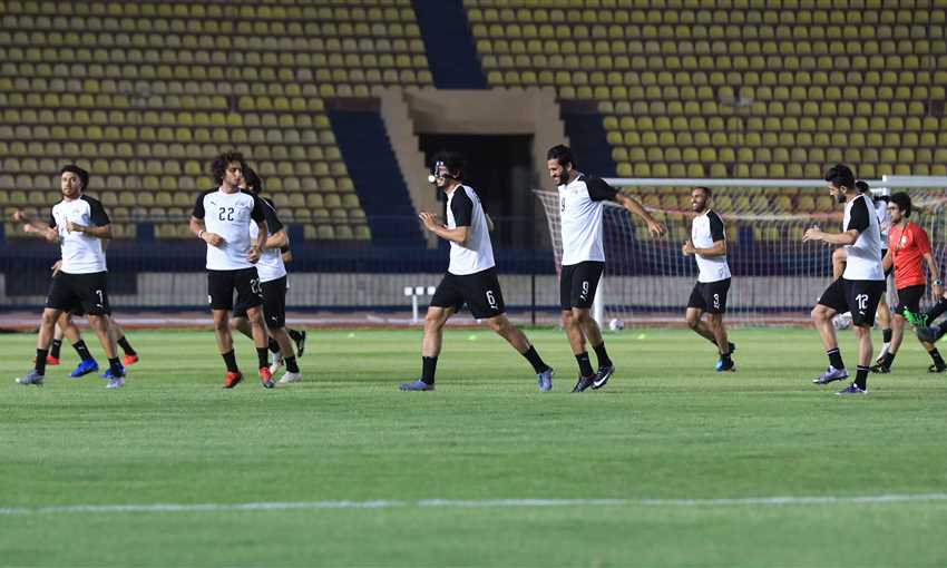 مران منتخب مصر استعدادا للقاء الكونغو الديمقراطية
