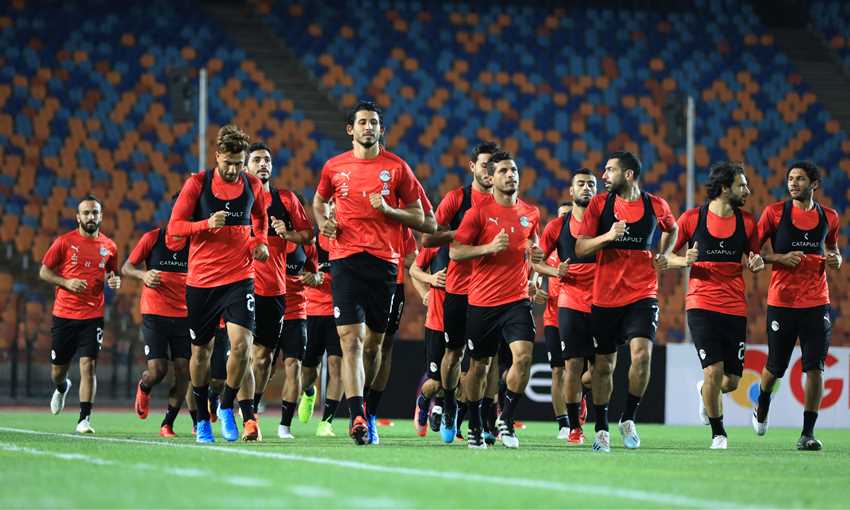 مران منتخب مصر الأول مع حسام البدري