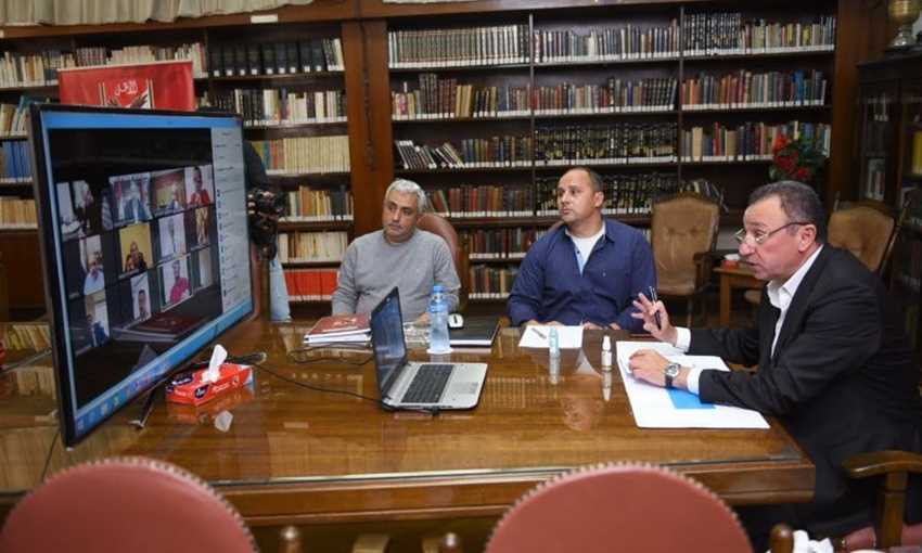 اجتماع إدارة الأهلي عن طريق الفيديو