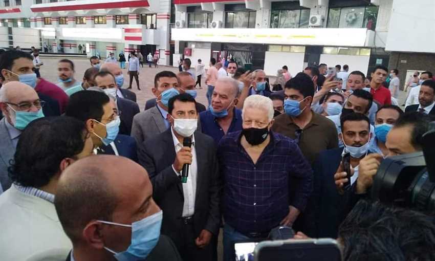 مرتضى منصور وأشرف صبحي