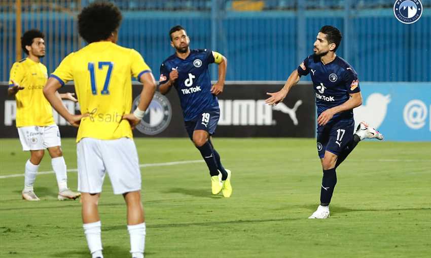 محمد فاروق - بيراميدز ضد الإسماعيلي (من حسابات بيراميدز الرسمية)