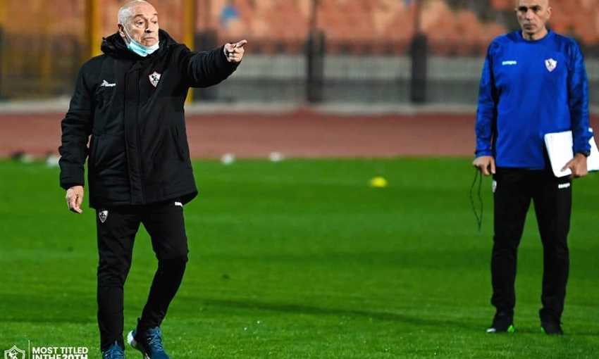 مران الزمالك على استاد القاهرة استعدادا لمواجهة الوداد
