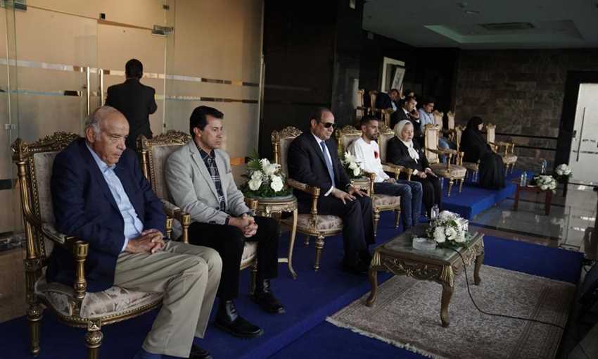 الرئيس عبد الفتاح السيسي أثناء حضور نهائي كابيتانو مصر