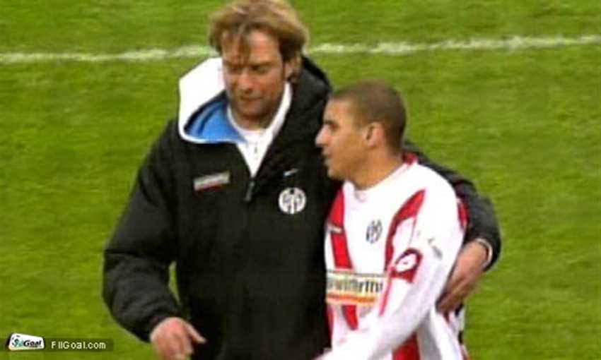 Klopp and Zidan during their spell at Mainz