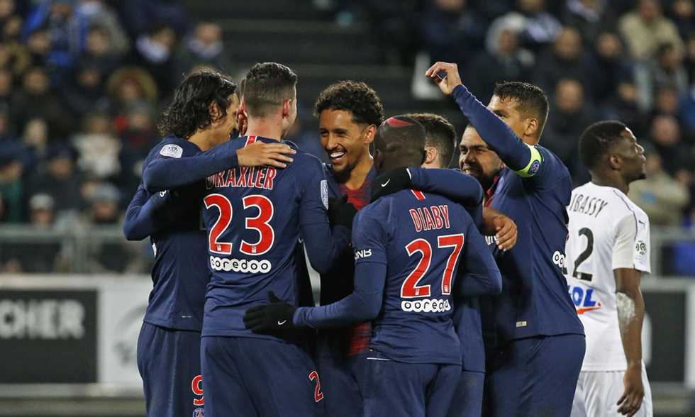  باريس سان جيرمان يتجاوز أميان بسهولة ويصل لـ50 نقطة في الدوري الفرنسي