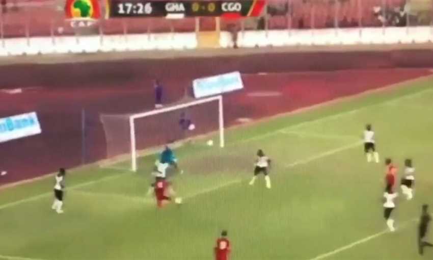 هدف كونغو الأول في غانا (تصفيات كأس العالم)