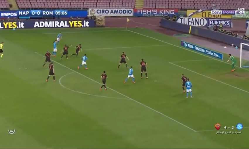 أهداف فوز روما على نابولي 2/4 (الدوري الإيطالي)