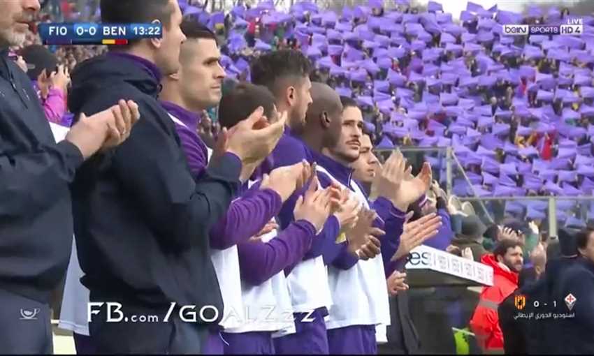 ودافع فيورنتينا لأستوري قبل المباراة وبعد الهدف الاول في بينفينتو