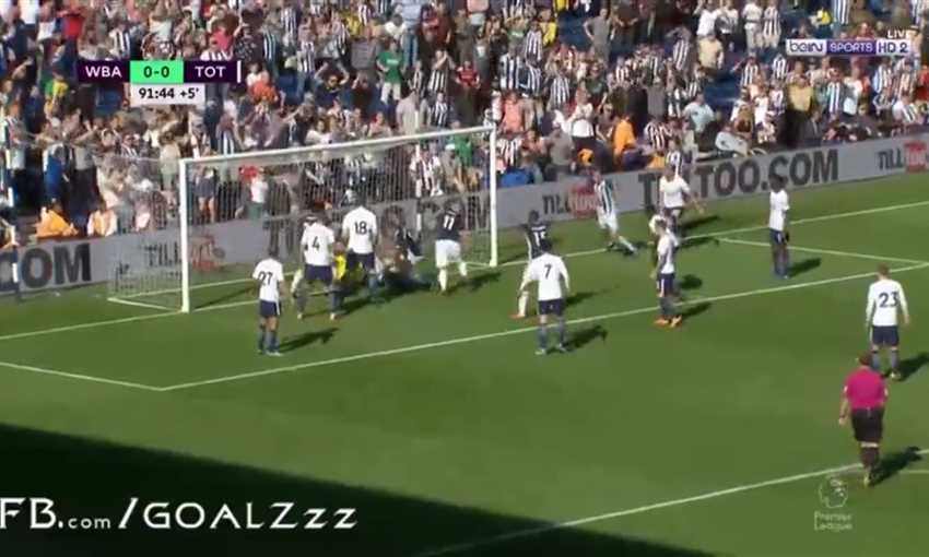 هدف فوز وست بروميتش على توتنام (الدوري الإنجليزي)