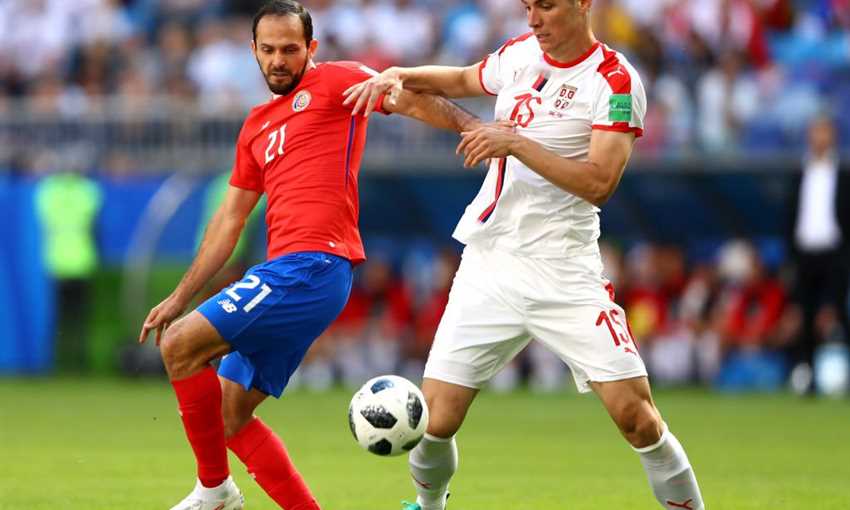 فرصة ميتروفيتش في مباراة صربيا وكوستاريكا