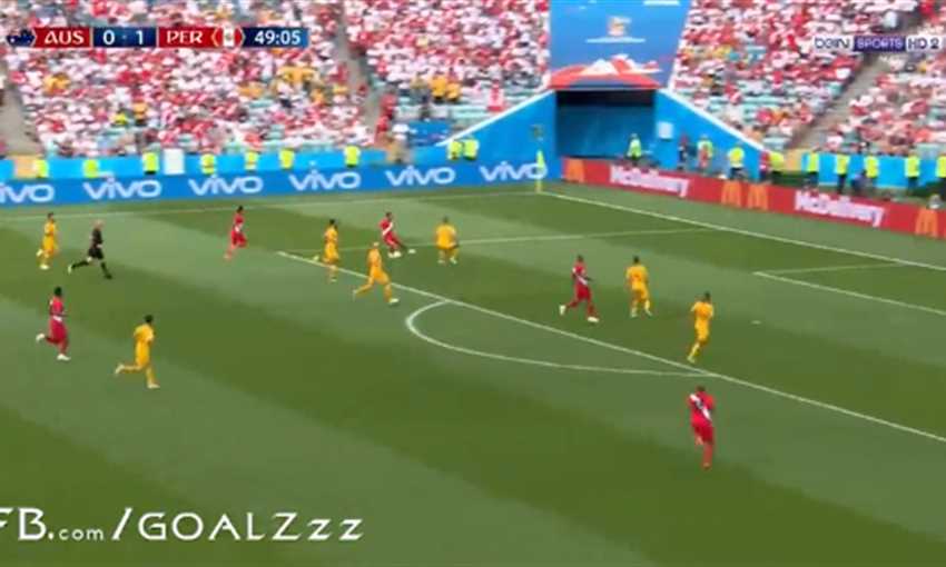 جيريرو يضاعف النتيجة لبيرو أمام أستراليا 
