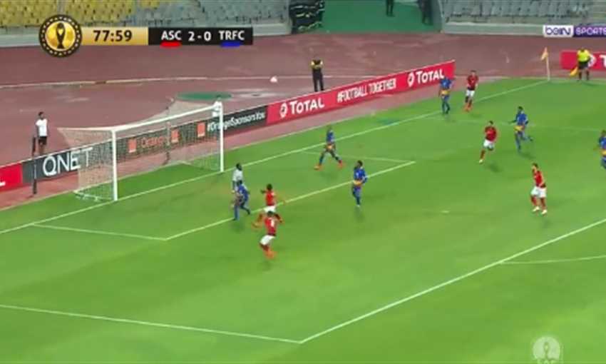 رأسية محارب تكتب الهدف الثالث للأهلي في مرمى تاونشيب رولرز