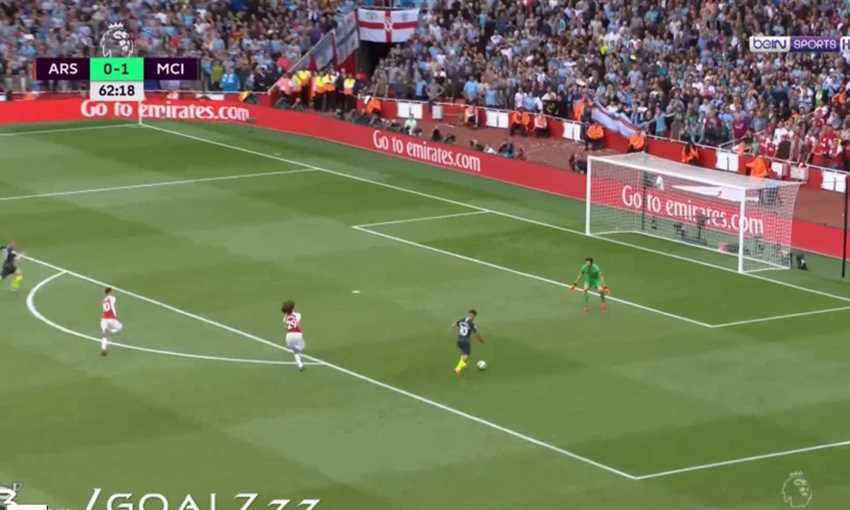 تشك يحرم أجويرو من التسجيل في شباك أرسنال