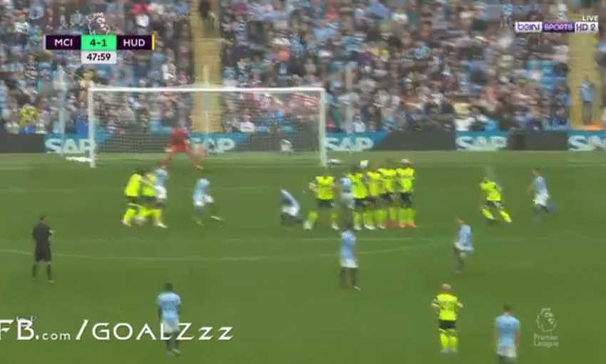 أهداف اكتساح مانشستر سيتي لـ هدرسفيلد 6-1