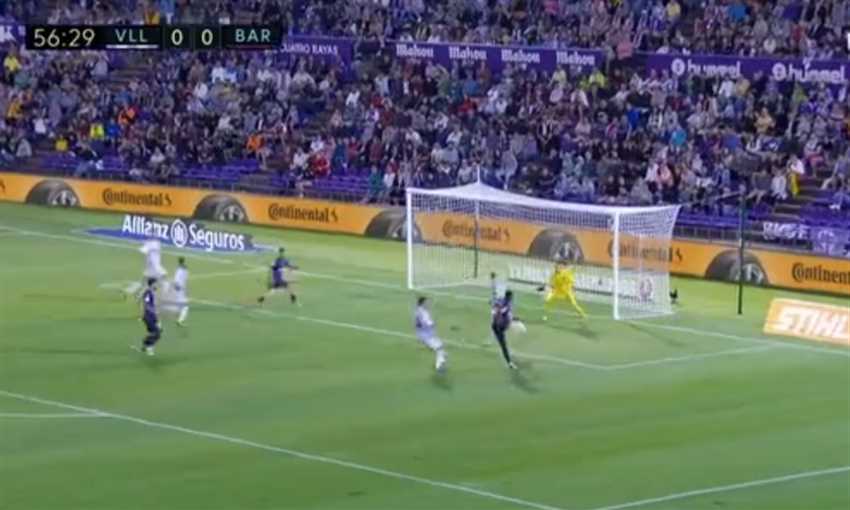 هدف انتصار برشلونة أمام بلد الوليد - ديمبيلي (الدوري الإسباني)