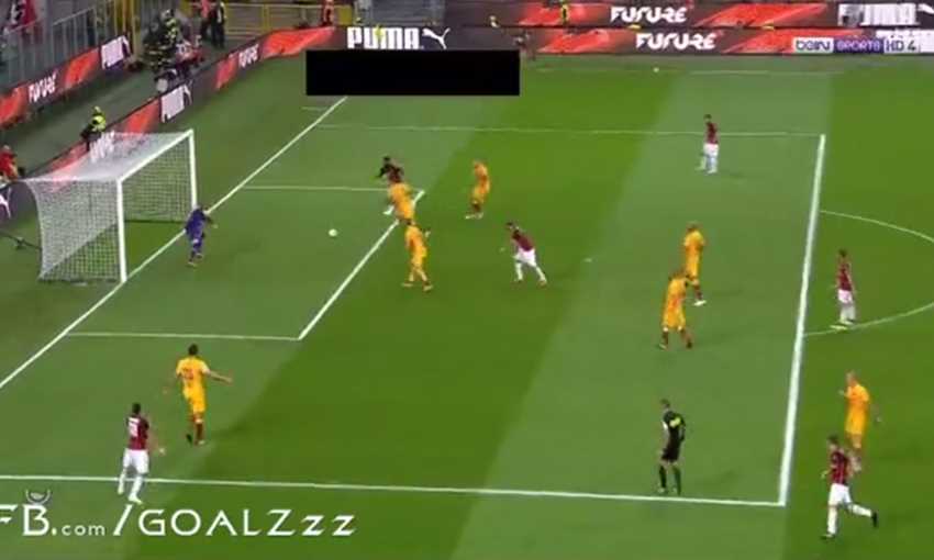 هدف ميلان الأول في مرمى روما - فرانك كيسي 