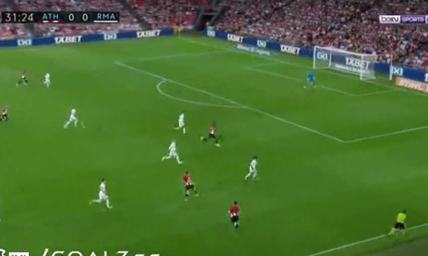 هدف بلباو الأول في شباك ريال مدريد (إيكر مونياين)