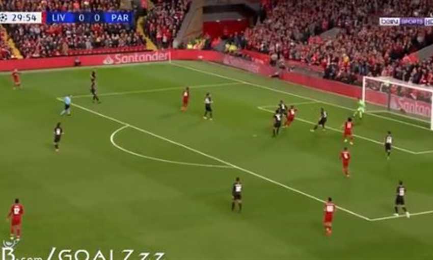 هدف ليفربول الأول في مرمى باريس سان جيرمان (دوري أبطال أوروبا)