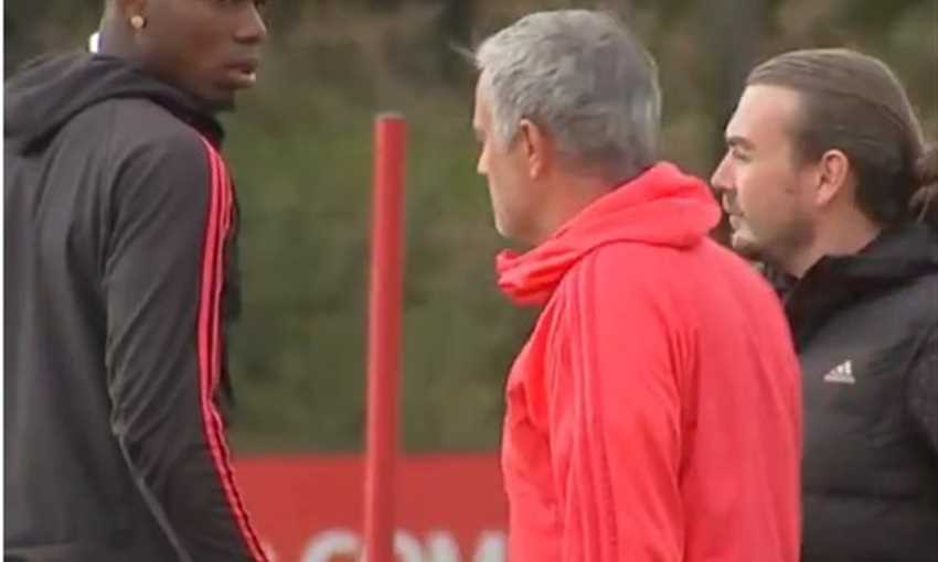 شاهد - خلاف في تدريبات يونايتد بين مورينيو وبوجبا؟