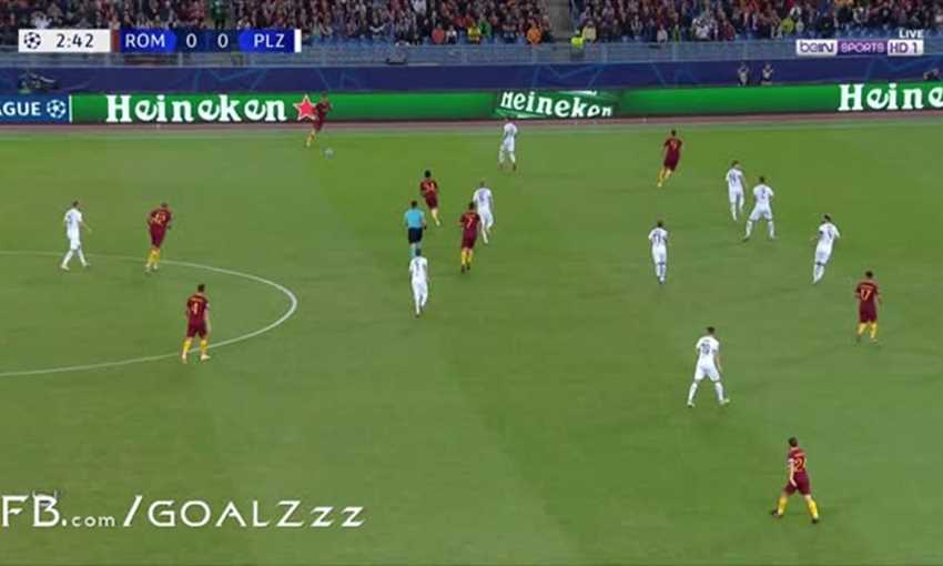 أهداف اكتساح روما لفيكتوريا بلزن بخماسية (دوري أبطال أوروبا)