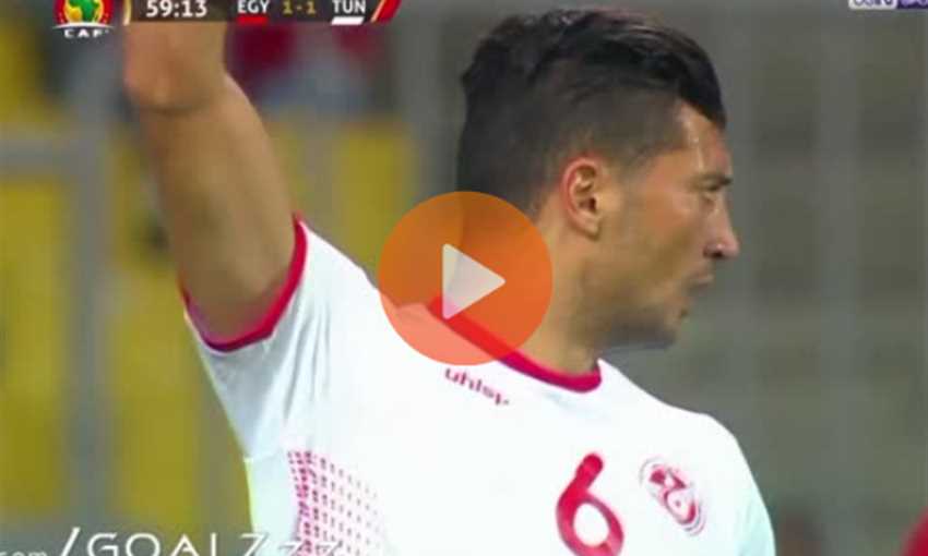 هدف مصر الثاني في تونس عن طريق باهر المحمدي