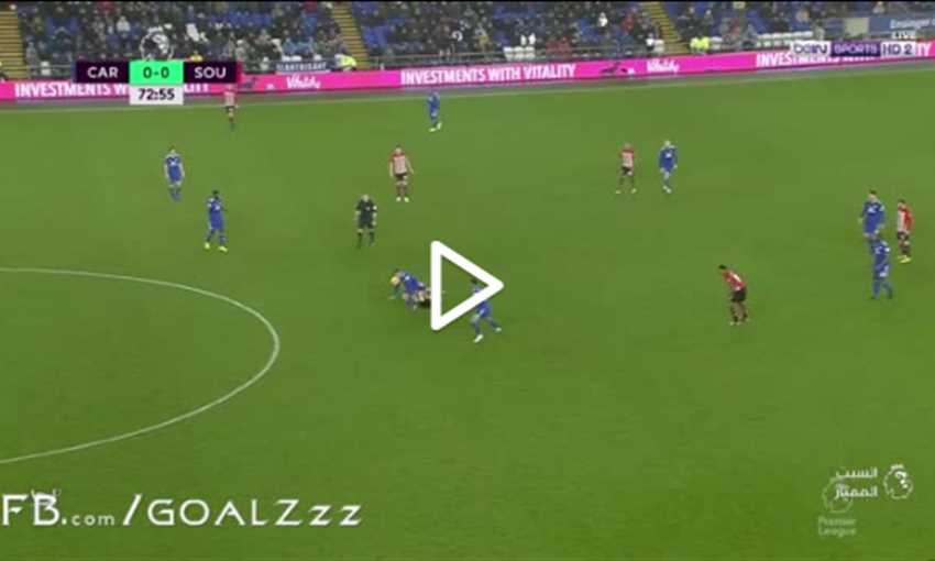 هدف فوز كارديف سيتي على ساوثامبتون 0/1 (الدوري الإنجليزي)