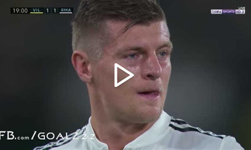 هدف ريال مدريد الثاني في فياريال بواسطة فاران