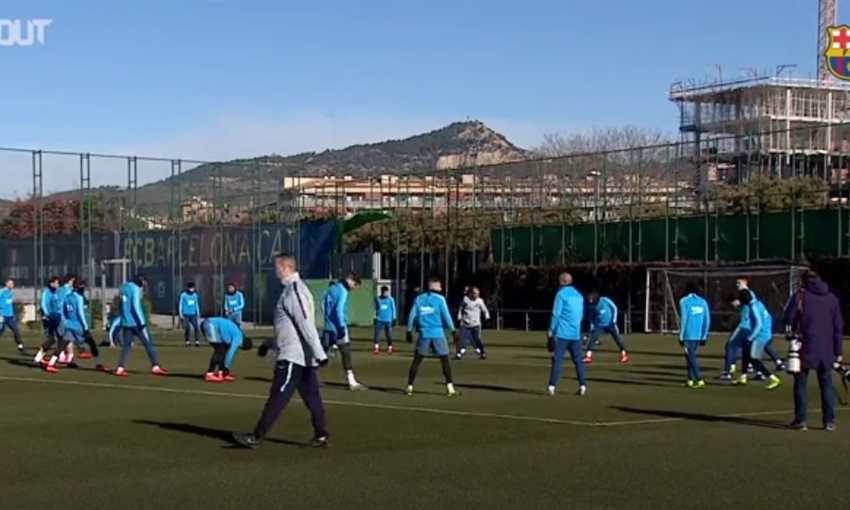 شاهد.. آخر استعدادات برشلونة لمواجهة إشبيلية