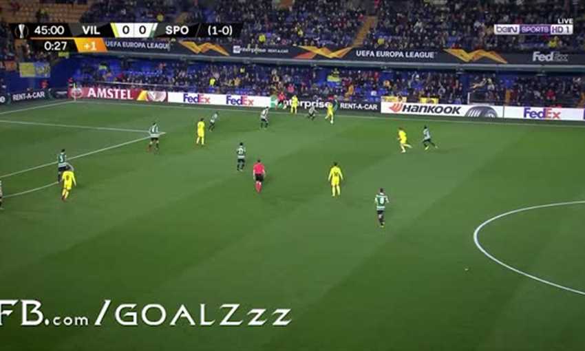 هدفا تعادل فياريال ولشبونة (الدوري الأوروبي)